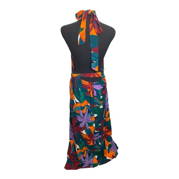 ELOQUII Plus Size 22/24 Printed Halter Dress safari printed block NEW - Picture 15 of 15